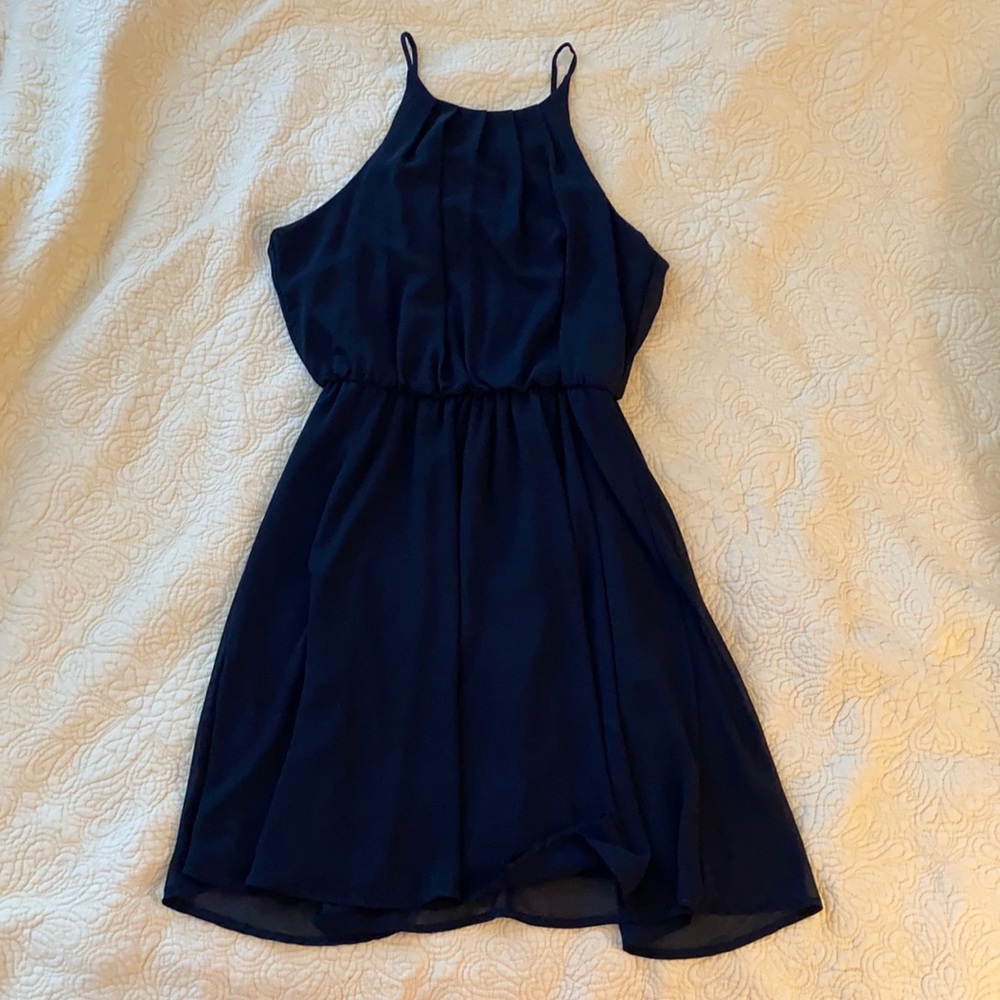 Black High Neck Dress